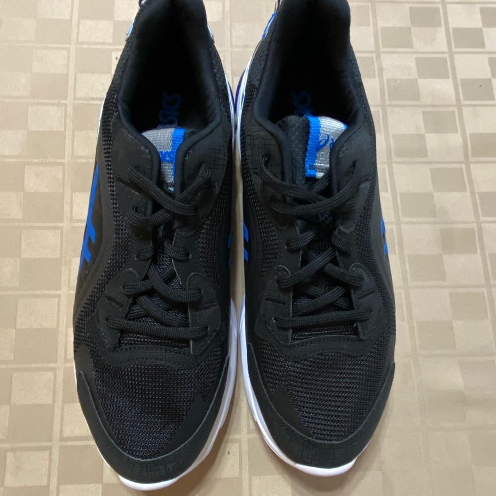 New Asics Mens Gel-Miqrum Running Shoes Black White 1021A339 Low Top Sz 9 SAMPLE